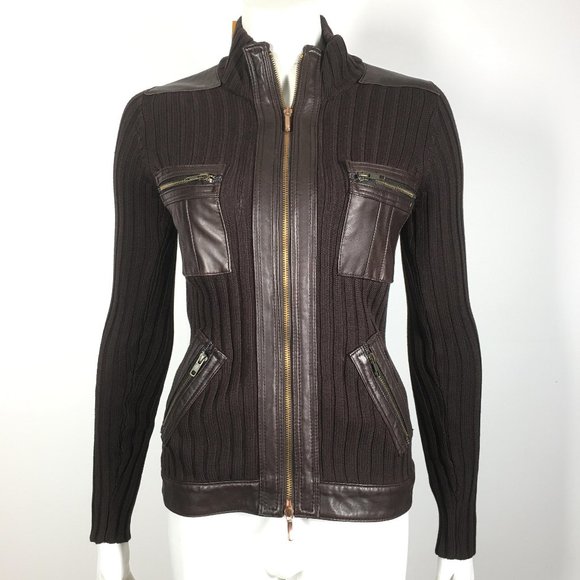 $250 New Michael Simon Brown Jacket Women Small - Picture 2 of 6
